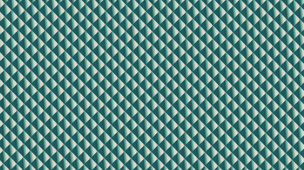 Two color geometric rhombus pattern for print design. Jade green, sea foam, turquoise shade. Simple tile background. Repetitive backdrop. Modern decoration for website banner, poster, story.