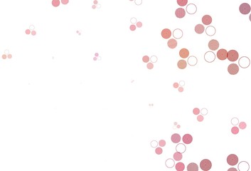 Light Red vector backdrop with dots.