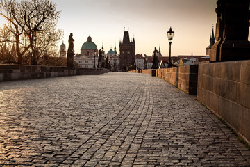 Charles Bridge in the morning, Prague