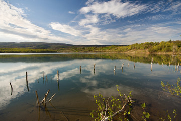 lake in the foothills