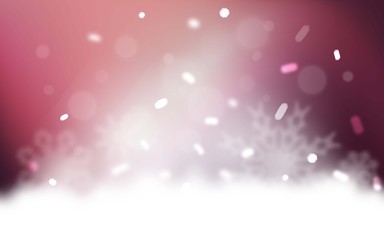 Dark Purple, Pink vector template with ice snowflakes. Modern geometrical abstract illustration with crystals of ice. New year design for your business advert.