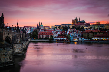 Fototapeta na wymiar Prague Castle in the evening