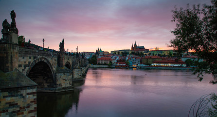 Obraz premium Prague Castle in the evening