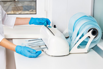 honey sister in dentistry and packaging equipment for clean dental instruments