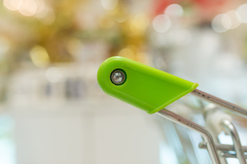 shopping cart close up