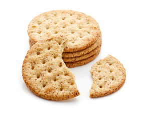 Cracker Isolated on White Background