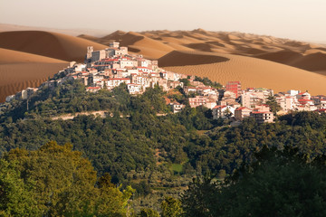 Fototapeta premium Climate change: desertification goes all the way to European cities