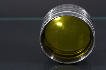 Trick lens for photography made of the best glass cut in the studio