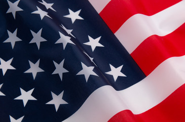 United States of America national flag close up