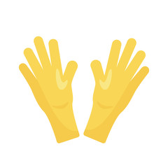 rubber gloves detaild style icon