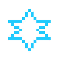 Fototapeta premium magen david star israel symbol symbol sign pixel