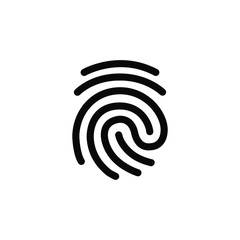 ID app icon. Fingerprint vector illustration EPS 10