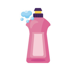 disinfectant plastic bottle product with foam detaild style