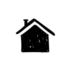 Stay home doodle illustration. House sketch. #Stayhome campaign