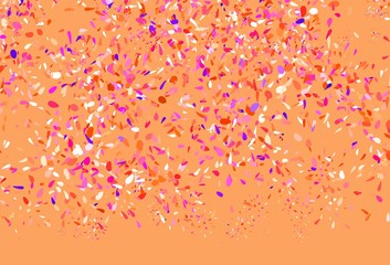 Light Pink, Red vector abstract backdrop with leaves.