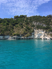 Xigia Sulfur Beach in Zakynthos island in Greece