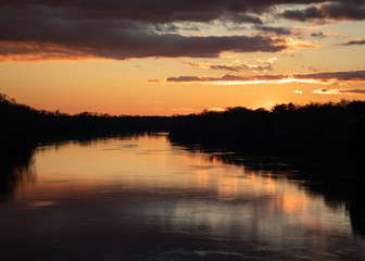 Fototapeta na wymiar Alabama River Sunset