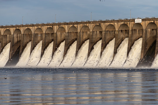 Spillways At Wilson Dam