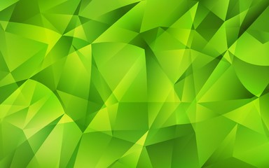 Plakat Light Green vector abstract mosaic background. Colorful illustration in polygonal style with gradient. Brand new style for your business design.