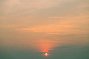 Retro sunset sky background