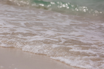 Sea beach sand seashore waves small waves