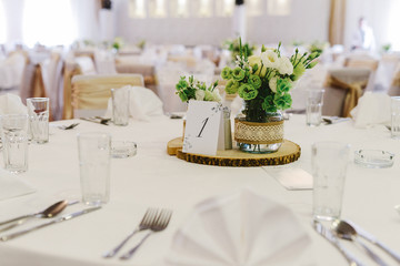 Beautifully decorated tables for special events