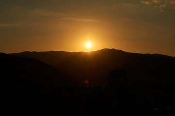 Sunset in Tbilisi, Georgia