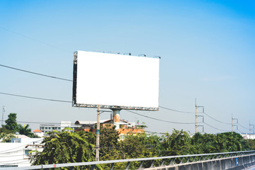 Blank billboard for new asvertisement