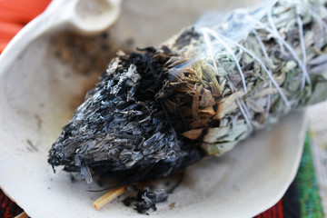 Smoldering White Sage Smudge Stick