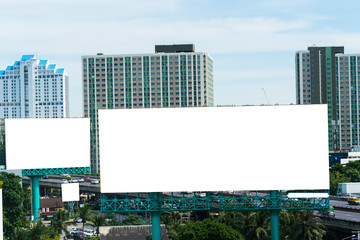 Blank billboard for new asvertisement