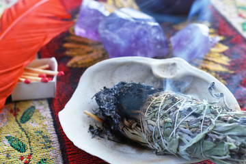 Smoldering White Sage Smudge Stick