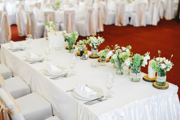 Beautifully decorated tables for special events