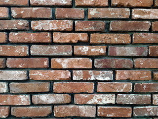 Wall of bricks of different colors.