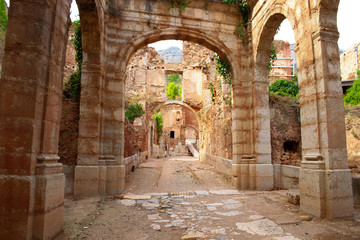 Ruins of Scala Dei (or Scaladei), a medieval monastery or charterhouse (Carthusian monastery), Catalonia, Spain
