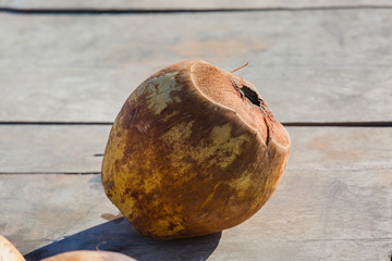 special single hole of coconut shell difference