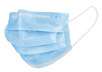 Medical mask isolated on white background, corona virus protection, covid-19, clipping path, full...