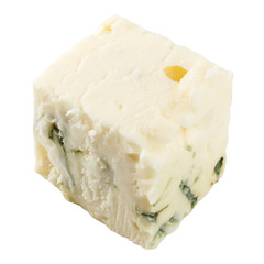 blue cheese, isolated on white background, clipping path, full depth of field