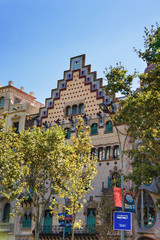 Fototapeta na wymiar Casa Amatller in block of Discord in Eixample in Barcelona