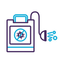 disinfectant sprinkler clean with covid particle line style