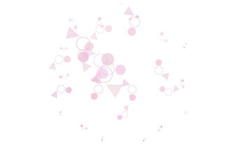 Light Pink, Yellow vector layout with circles, lines.