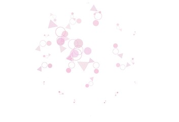 Light Pink, Yellow vector layout with circles, lines.