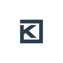 Initial letter k logo design template © mrshams
