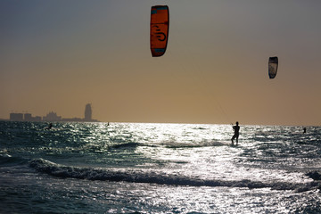 Kitesurfing, Kiteboarding action photos sea sport extreme