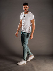 Cool handsome male model