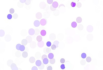 Light Purple vector template with circles.