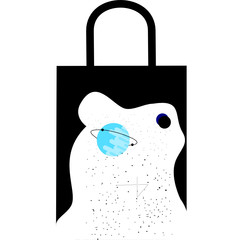 Paper shopping bag icon, logo. Shopping bag for advertising and branding collection for retail design. Perfect for your web page, ui, mobile. Gift boxing vector illustration for products and things.