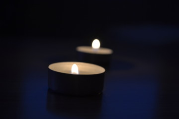 candles in the dark