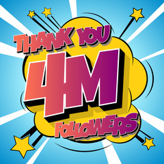 Thank You 4000000 followers Comics Banner