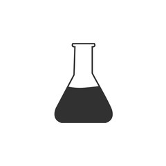 laboratory chemistry equipment, test tube icon, lab flask icon. Stock Vector illustration isolated on white background.