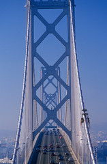 Obraz premium View of Bay Bridge as seen from Treasure Island, California